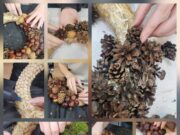 Kūrybiška diena gaminant kalėdinius vainikus!